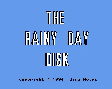 Rainy Day Disk, The screen shot title